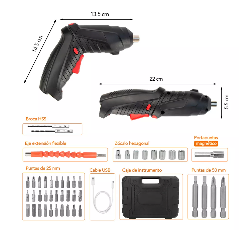 DESTORNILLADOR ELECTRICO INALAMBRICO